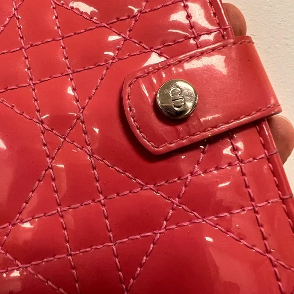 Dior Red Patent Leather Wallet - Picture 2 of 7